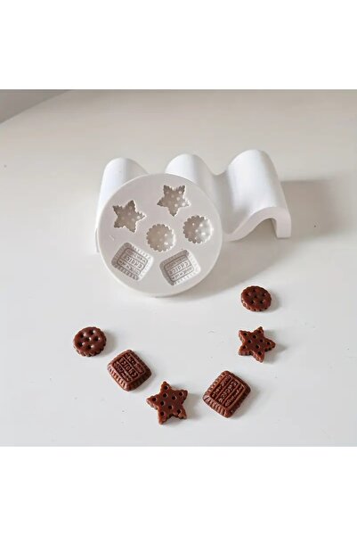 HogART Design Mini Bisküvi Şekilli Mum Sabun & Kokulutaş Silikon Kalıp Model 2