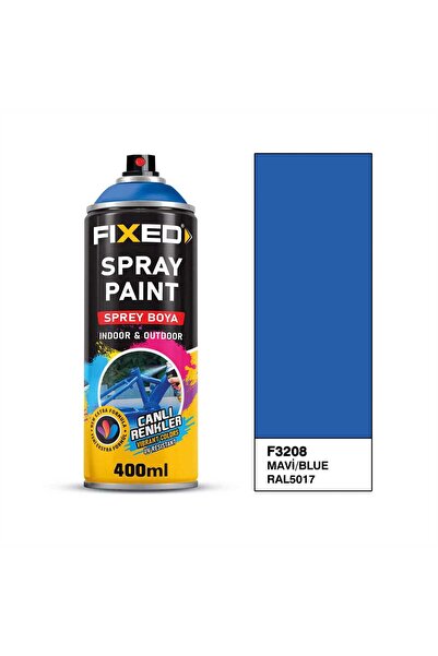 FIXED F3208 SPREY BOYA AKRİLİK MAVİ (RAL5017) 400 ML