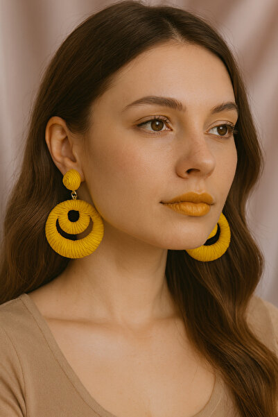 MD Moda Accessories Çift Halkalı Küpe – Bohem Tarz Moda Takı