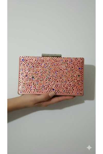 Mira style Geanta de mireasa cu pietre aplicate Geanta de seara