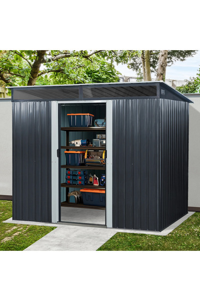 Martin Corturi Evenimente Garden storage shed XL PS68 - 4m³ - 174 x 238 x 196 cm anthracite