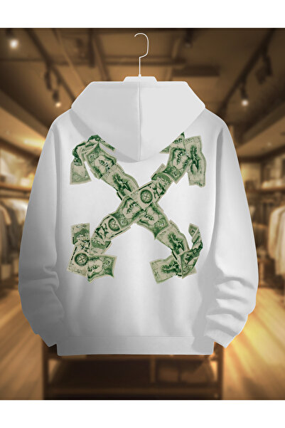 CC STORE Hanorac gros de iarnă |   Imprimat cu bani alb-negru