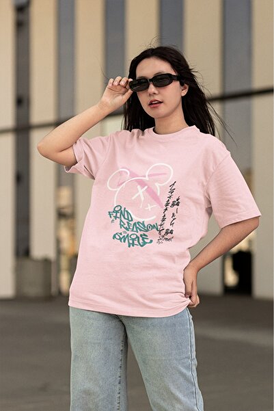 ArtYus Girls/Women Find Reason Transfer Printed Round Neck Short Sleeve T-Shirt