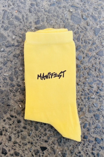Namgo Bamboo Seamless Socks Yellow Manifesto Socks