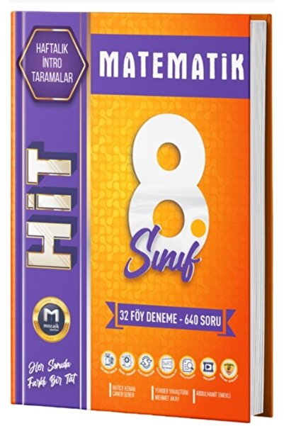 Ankara Kitap Merkezi 8. Sınıf Matematik Hit 32 li Deneme Mozaik Yayınları