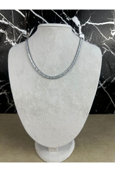 Mutenaura Stainless Steel Waterway Necklace Silver