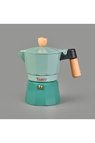 Taşev Garen 3 Cup Moka Pot - Green - 130 ml