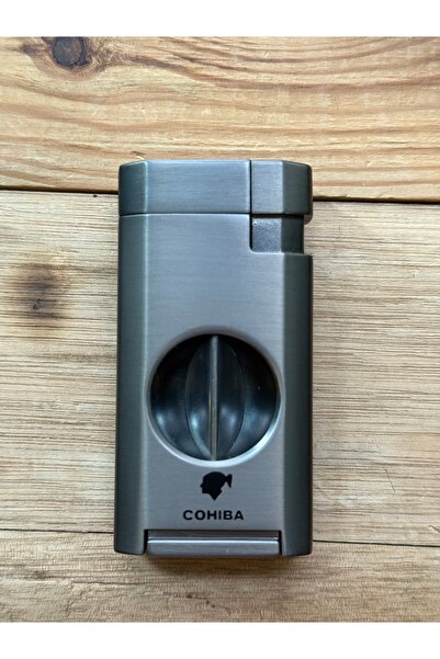 COHİBA Puro Çakmağı 2 Pürmüzlü Jet Bütan Dahili V kesicili