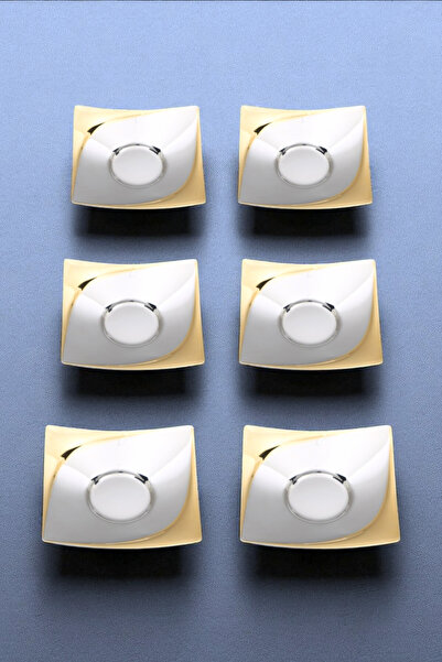 ÖzSa Home 6-Piece Hazel Tea Plate - 18/10 Stainless Steel