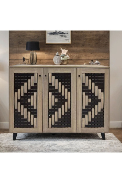Tasamem Dafia 3-door Malaysian shoe cabinet