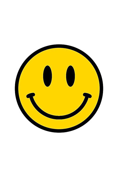 MegaSticker Gülen emoji Sticker Araba, Motorsiklet, Kask, Laptop, Cam Sticker...