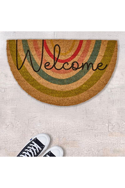 Chilai Home Coco Regnbue Door Mat - Beige - 45X75 cm