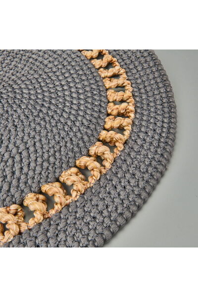 DESENSE Jute Look Door Mat - Anthracite - 50X70 cm