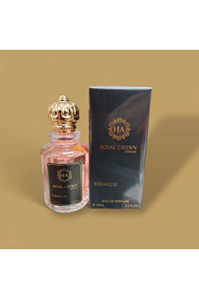 HA Royal Crown Intense، عطر ملكي فاخر، نفحات تبغ دافئة، لمسة خشبية أنيقة، ثبات قوي، وفوحان جاذب.