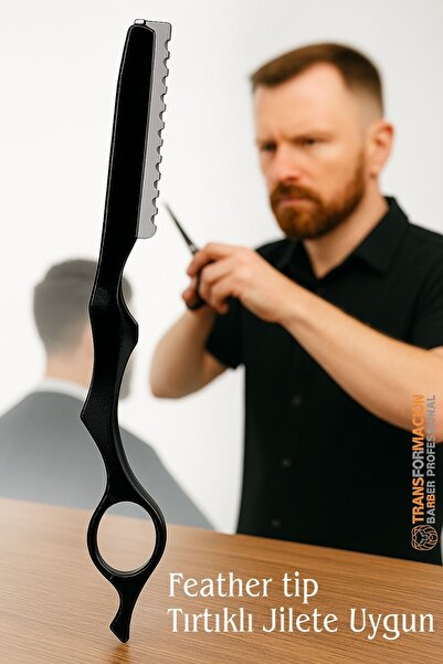 Transformacion Бритва з лезом з пір'яним наконечником Професійна алюмінієва металева 722116