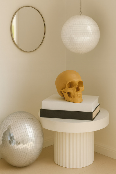 zebu3Design Dekoratif Kuru Kafa Figürü - Sütlü Kahve | Modern Masaüstü Obje |...