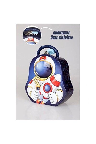 Genel Markalar HUN BEST S-256 (13-18) ASTRONOT SAPLI KİLİTLİ METAL KUMBARA 3+...