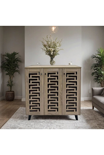 Tasamem Dafia 3-door Malaysian shoe cabinet