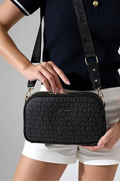 Just Polo حقيبة كتف نسائية فاخرة وأنيقة مقاومة للماء مناسبة للاستخدام اليومي