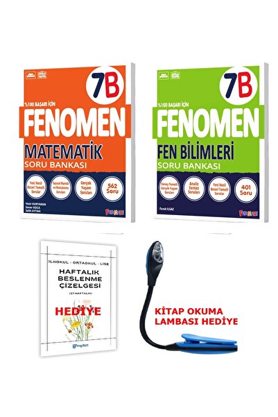Fenomen Yayıncılık 2025-2026 Müfredat 7 Sınıf Matematik-Fen Bilimleri B Seris...