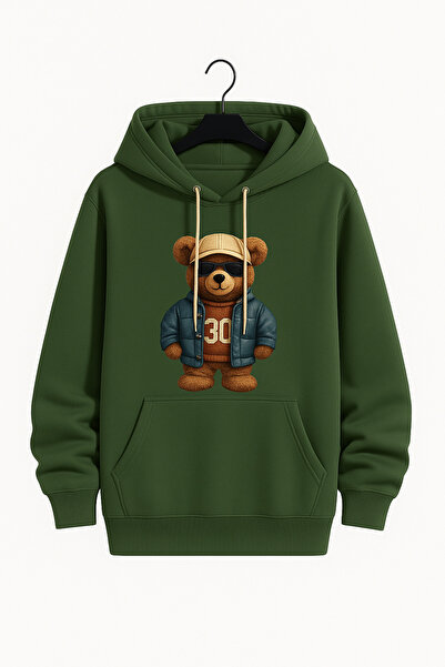 classy moda Unisex Hooded Printed Sweatshirt |   Teddy Bear Patterned Comfort...
