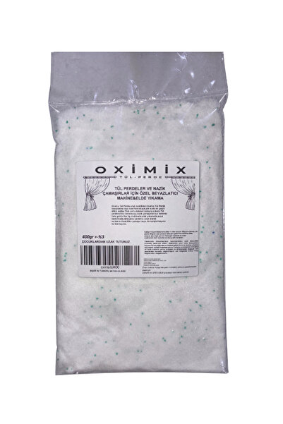 oximix TÜL PERDE TEMİZLEYİCİ BEYAZLATICI TOZ DETERJAN 400GR