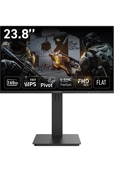 FAZEON X24F166P 24” 165Hz 5ms IPS Full HD HDMI+DP Pivot Gaming Monitör