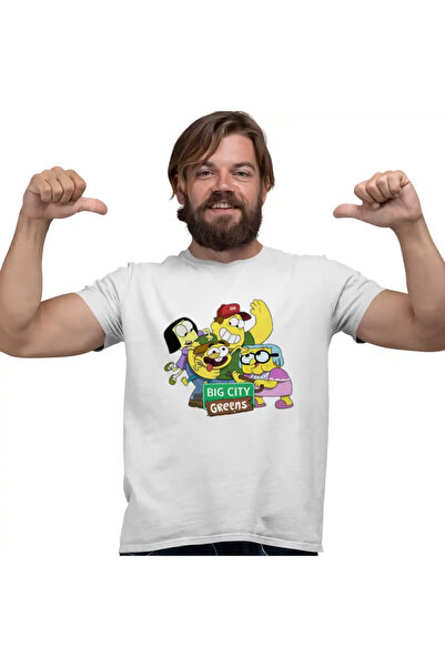 OEM Ανδρικό T-Shirt Green Family at City Drawings