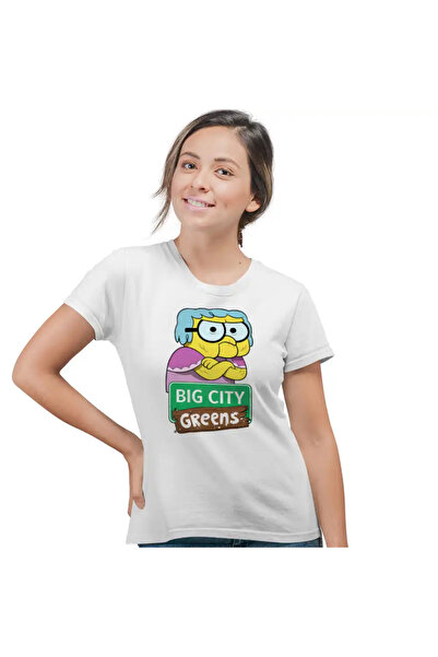 OEM Tricou Femei Bunica Familia Green la Oras Big City