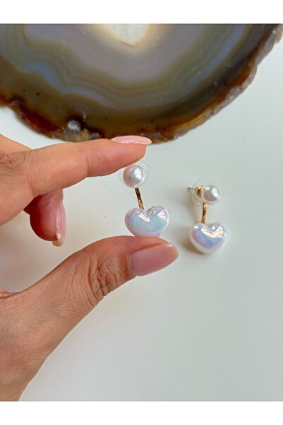 YOUES JEWELRY 316L Çelik Modern İncili Kadın Küpe