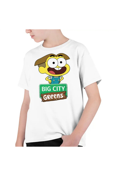 OEM Tricou Copii Baieti Familia Green Cricket Big City Greens