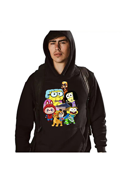 OEM Hanorac Barbati Familia Green Labubu Paienjenel Tung Sahur Robogobo