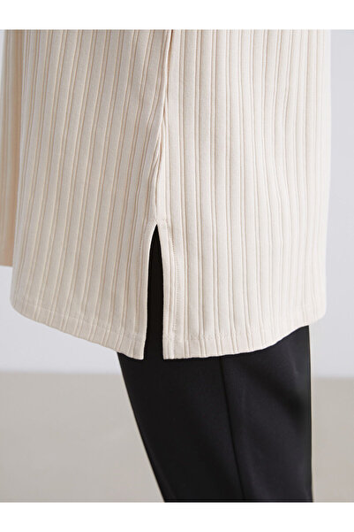 LC Waikiki New Season Crew Neck Ribbed Women's Tunic