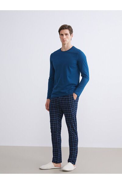 LC Waikiki Pantaloni de pijama pentru bărbați în carouri de formă standard