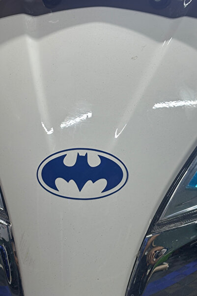 Banxtre Motor-Araba-Kask için Lacivert Mavi Batman Sticker Etiket (1 Adet)