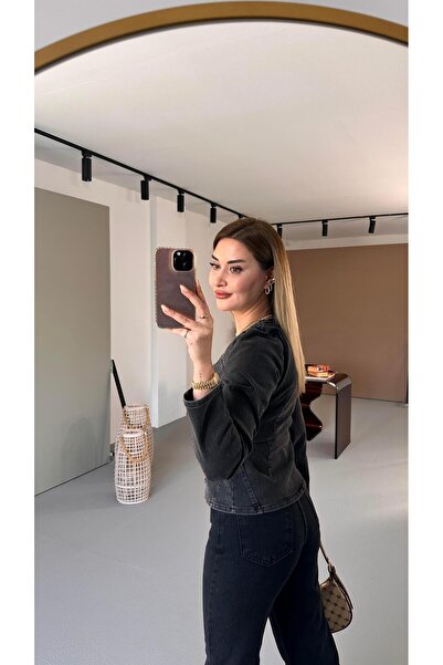 Sezgi Tekin Джинси Premium Seri Antrasit Straight Fit