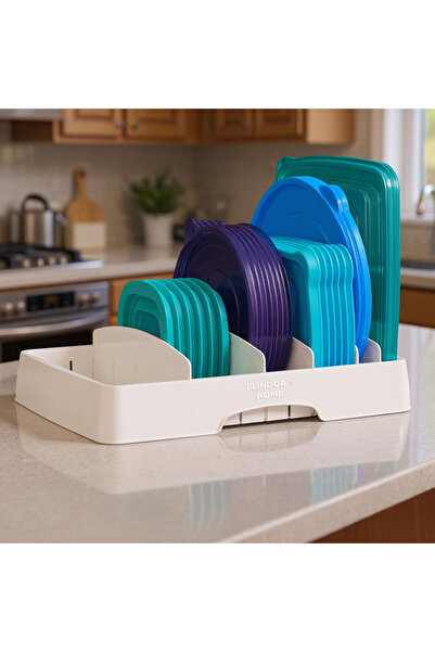 Elindor Organizator reglabil pentru capac, suport pentru chiuvetă, 33,5 × 26,...