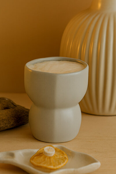 Anadolu Saray Handmade Ceramic Octagonal Design Handmade Mug Cup Octagonal Design Mug Cup - 1 Piece