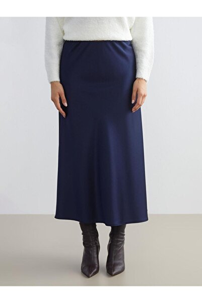 LC Waikiki Elastic Waist A-Line Satin Skirt (W5)