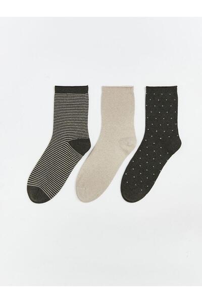 LC Waikiki Patterned Women's Socks 3-Piece (W5)