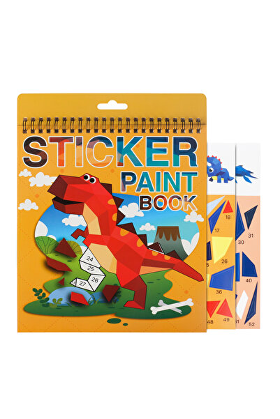 Choice Dinosaur 1PCS Sticker Book Crafts for Kids Ages 4-8, Sticker by Number...