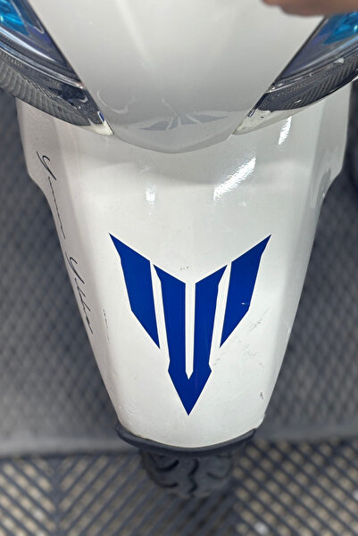 Banxtre ملصق بشعار MT باللون الأزرق الداكن للمحرك والخوذة (15 سم × 12 سم)