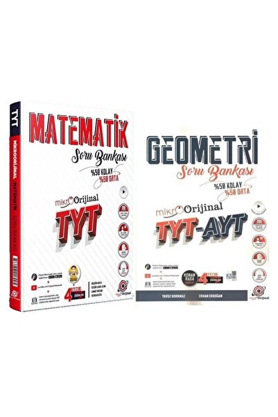 Üç Dört Beş Yayıncılık 2026 Orijinal Yayınları Tyt Ayt Geometri Mikro+Tyt Mat...