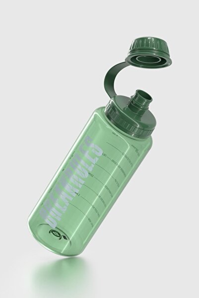 Renga Aegean Script Patterned 1000 ml Tritan Flask 912141 Green