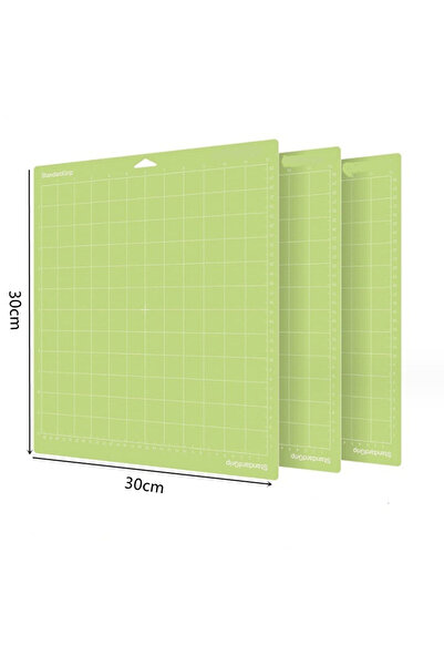 Choice4 3 قطع خضراء 1/3 قطع حصيرة قطع كاميو سيلويت المحمولة البديلة لقطع كريكت اللاصق من البولي فينيل كلوريد