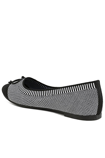 london Rag Women Two Tone Ballerinas in Grey and Black