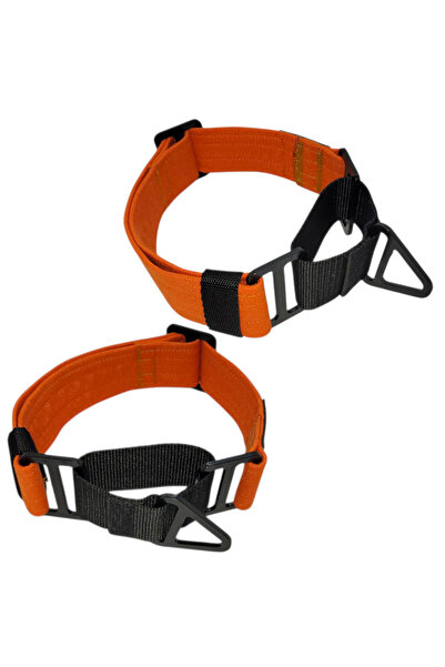 VSLT HANDMADE طوق تدريب مارتنجال سميك بطول 4 سم من إني. حزام بوليبر+قماش كانفاس فوقه