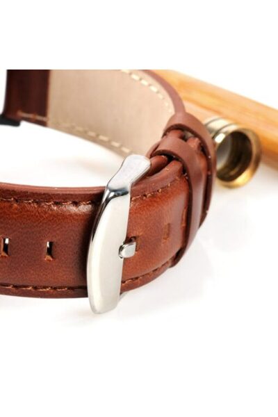 Bobo Bird Wood Watch with Leather Strap Knut