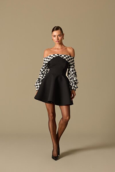 NOK İSTANBUL ILLUSION MINI DRESS Black