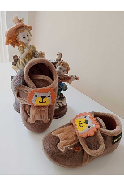 GEZER New Season Lion Figure Velcro Children's Slippers